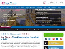 Tablet Screenshot of nextworldimmigration.com